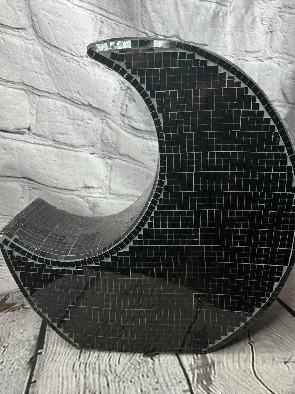 Maximalist Black Gothic Witchy Celestial Halloween Mosaic Disco Glam Moon Decor